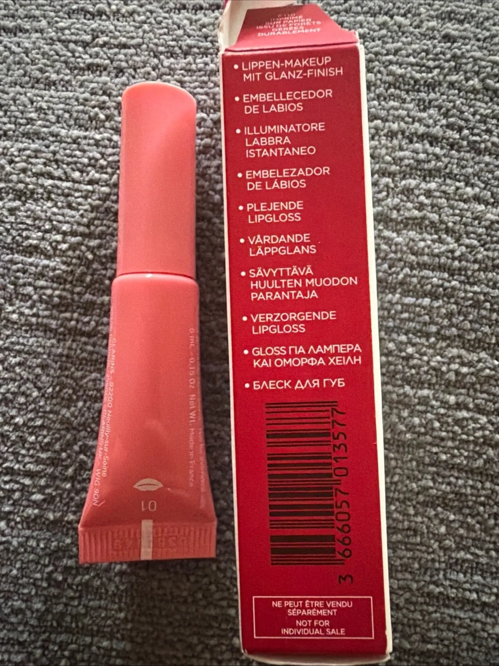 Clarins Lip Perfector 01 Sheer Pink Gloss
